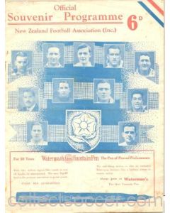 1937 New Zealand v England official programme 05/06/1937