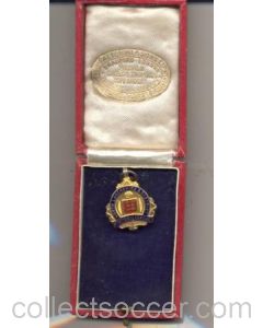 North Lancashire & District Football League Winners Medal of solid silver, of 1938