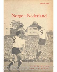 1962 Norway v Holland official programme 16/05/1962
