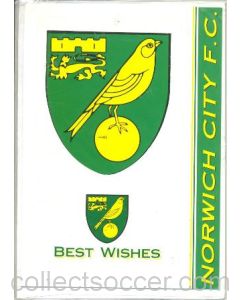 Norwich City Best Wishes greetings card