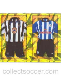 Newcastle United and Sheffield Wednesday Premier League 2000 sticker