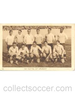 1928 IX. Olympic Games in Amsterdam postcard, featuring the Uruguay Football Team