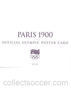 Paris 1900 Official Olympic Poster Card