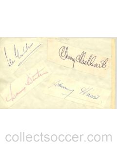 Portsmouth and Chelsea old autographs