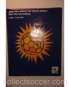 2010 World Cup South Africa Poster Host City Rustenburg