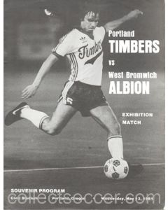 In USA - Portland Timbers v West Bromwich Albion official football programme