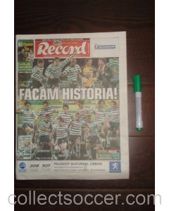 Record - Portuguese newspaper covering the 2005 UEFA Cup Final in Lisbon 18/05/2005
