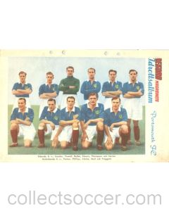 Portsmouth FC colour team photograph - Rekord Magazine