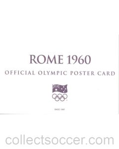 Rome 1960 Official Olympic Poster Card
