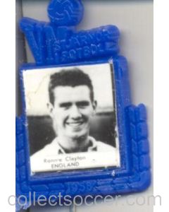 Ronnie Clayton England World Cup 1958 Badge Blue