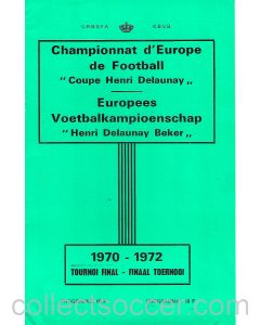 1972 European Championship Tournament Football Programme