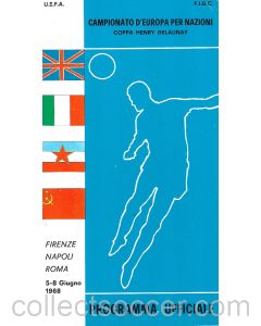 1968 European Championship Football Programme