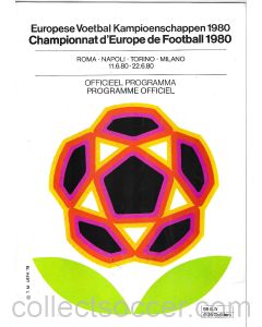 1980 European Championship Football Programme