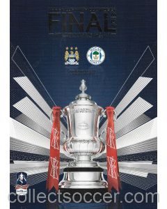2013 FA Cup Final Official Programme Manchester City v Wigan Athletic + Rare Original Team Sheet