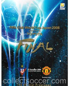 2008 Club World Cup Official Programme Liga de Quito v Manchester United