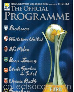 2007 Club World Cup Official Tournament Programme-  AC Milan, Boca Juniors