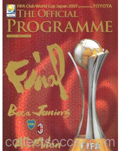 2007 Club World Cup Official Final Programme Boca Juniors v AC Milan