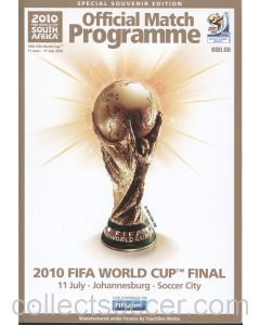 2010 World Cup Final Programme Netherlands v Spain