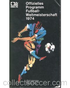 1974 World Cup Tournament Programme