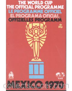 1970 World Cup Programme UK Edition