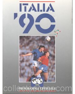 1990 World Cup Tournament Programme