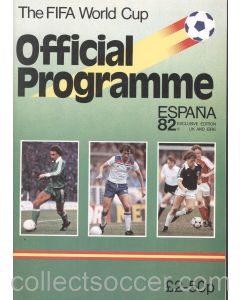 1982 World Cup Tournament Programme - English Edition