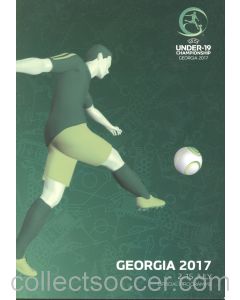 2017 Under 19 Championship Official Football Programme played in Georgia