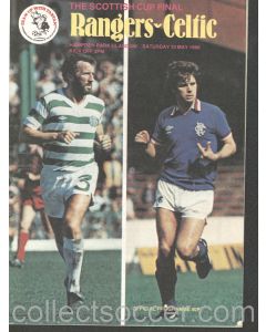1980 Scottish Cup Final Rangers v Celtic Official Football Programme