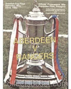 1982 Scottish Cup Final Aberdeen v Rangers Official Football Programme