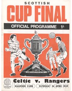 1969 Scottish Cup Final Celtic v Rangers Official Football Programme