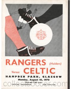 1970 Glasgow Cup Final Rangers v Celtic Official Football Programme