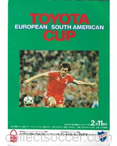 1980 Club World Cup / Toyota Cup Nottingham Forest v Nacional Montevideo Official Football Programme
