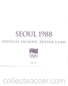 Seoul 1988 Official Olympic Poster Card