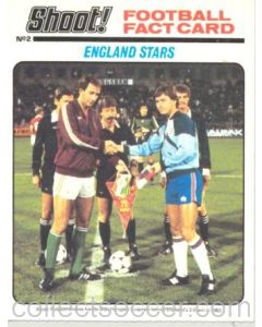 Shoot! Football Fact Card England Stars card 1983