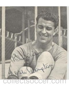 Signed Newspaper Cutting Photograph of an unknown footballer