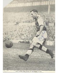 Signed Newspaper Cutting Photograph Reg. Lewis - inside forward of Cup finalist Arsenal