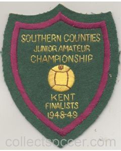 Southern Counties Junior Amateur Championship Kent Finalists 1948-1949 emblem