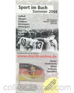 Sport im Buch Sommer 2004 (Sports in Book Summer 2004) - German book