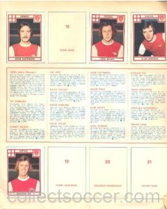 A large Sicker Collection of all large British teams of 1970's, 62 pages
