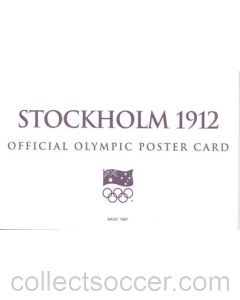 Stockholm 1912 Official Olympic Poster Card