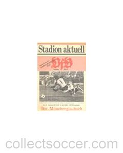 1980 Stuttgart v Borussia Monchengladbach official programme 09/04/1980 UEFA Cup