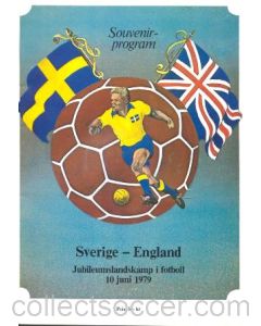 1979 Sweden v England official programme 10/06/1979