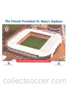 The Friends Provident St. Mary's Stadium - The Home of Southampton FC - postcard