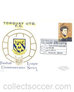 Torquay United 75th Anniversary Year 24/02/1973 first day cover