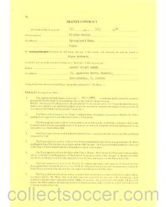 Trainee Player Contract between Darren Stuart Moore and Wigan Athletic of 07/07/1986