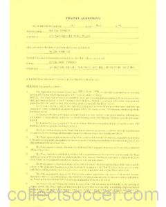 Trainee Player Contract between Kevin Mark Tyrrell and Wigan Athletic of 07/07/1994
