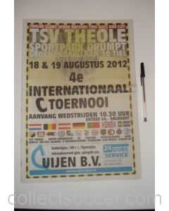 TSV Theole Youth Tournament August 2012 newspaper-like official programme