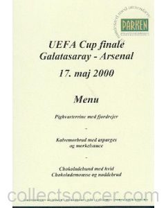 2000 Uefa Cup Final Parken Stadium Edition menu