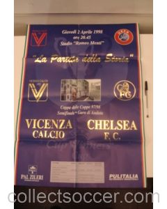 Vicenca v Chelsea poster 02/04/1998