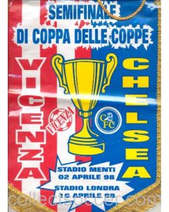 1998 Cup Winners Cup Semi Final Pennant Vicenza v Chelsea Cup Winners Cup 02/04/1998